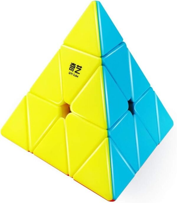 D-FantiX Qiyi Qiming Pyramid Stickerless Speed Cube Triangle Cube Puzzle