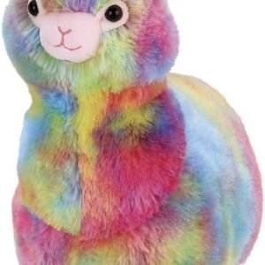 Bearington Annabelle Plush Stuffed Animal Rainbow Alpaca, 12 inches Kit