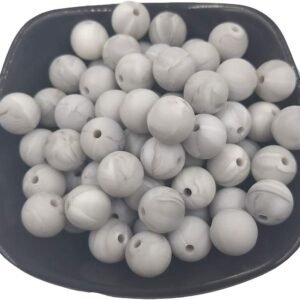 100pcs Silicone Beads 12mm Round Shaped Teether BPA Free Food Grade DIY