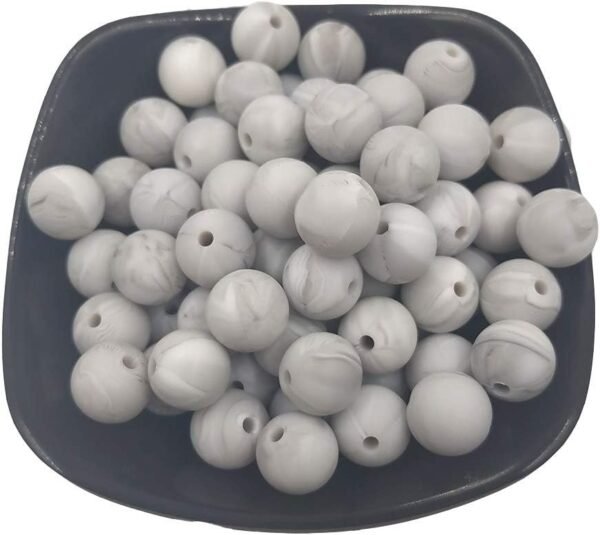 100pcs Silicone Beads 12mm Round Shaped Teether BPA Free Food Grade DIY