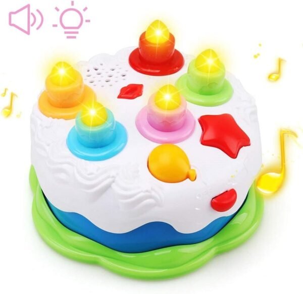 Amy&Benton Kids Birthday Cake Toy for Baby & Toddlers with Counting Candles