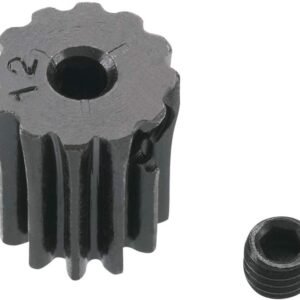 Robinson Racing Products 0.5 Module Hard Blackened Steel Mini Pinion 2mm, 12T,
