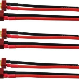3Pair Deans T Plug Connector Male & Female Plug with 100mm 14