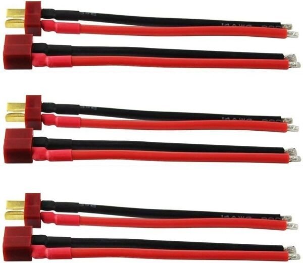 3Pair Deans T Plug Connector Male & Female Plug with 100mm 14