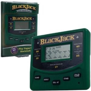 Trademark Global Electronic Handheld Las Vegas Style Blackjack Game Kit