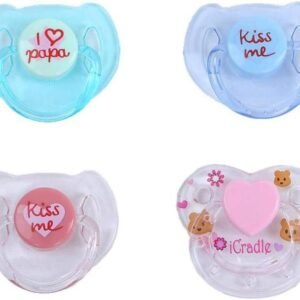 TERABITHIA Reborn Baby Dolls Accessories 4pc Magnetic Pacifier Kit Toy