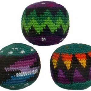 Set of 3 Hacky Sacks, Assorted Colors Kit Toy Fun