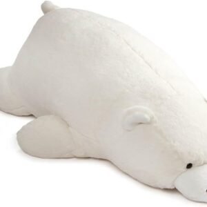 GUND Snuffles Laying Down Teddy Bear Stuffed Animal Plush, White, 27