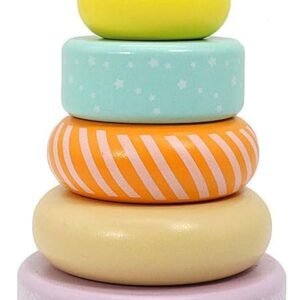 LEO & FRIENDS Wooden Stacking Toys,100% Non-Toxic Australia Origin Montessori Toys for