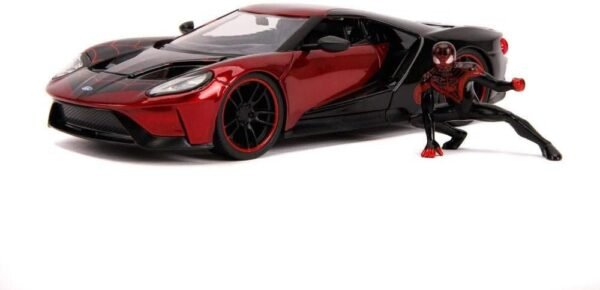Jada Toys Marvel Miles Morales & 2017 Ford GT Die-Cast Car, 124