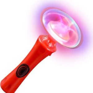 ArtCreativity Light Up DIY Orbiter Wand, 8.5 Inch LED Spin Toy for