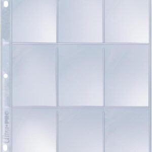 Ultra Pro 9-Pocket Silver Series Page Protector for Standard Size Cards 25-Count