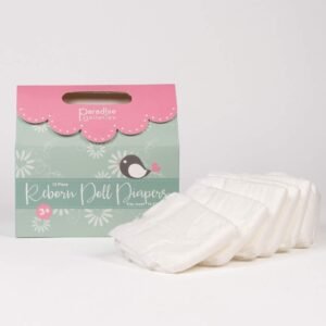 Paradise Galleries Reborn Baby Doll Accessories Reusable Diapers - 12-Piece Pack, 18-22
