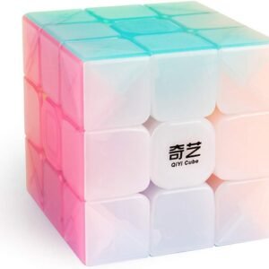 D-FantiX Qiyi Jelly Speed Cube 3x3 Qiyi Warrior W 3x3x3 Stickerless Cube