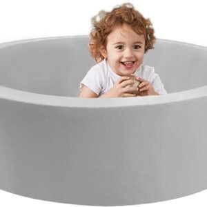 TRENDBOX Memory Foam Sponge Indoor Round Ball Pit for Toddler Children -