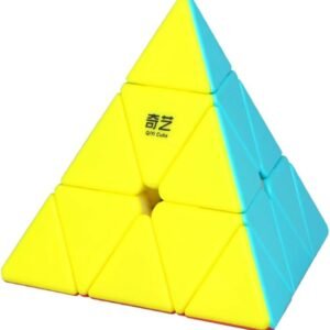 ROXENDA Pyramid Speed Cube, 3x3x3 Qiyi Qiming Pyramid Speed Cube Stickerless Frosted
