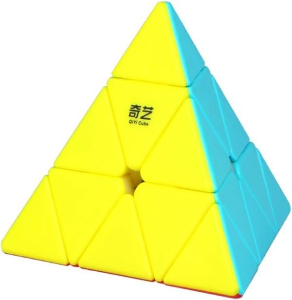 ROXENDA Pyramid Speed Cube, 3x3x3 Qiyi Qiming Pyramid Speed Cube Stickerless Frosted