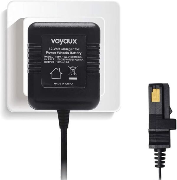 12 Volt Battery Charger for All Power Wheels 12-Volt Ride-on Toys, for