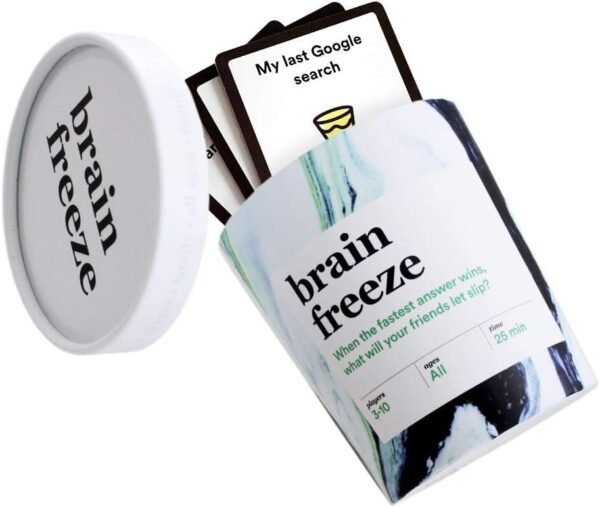 Brain Freeze Family Card Game The Speak-Before-You-Think Party Game for All Ages