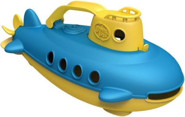 Submarine in Yellow & Blue - BPA Free, Phthalate Free, Bath Toy