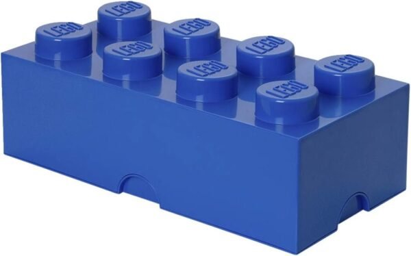 Room Copenhagen Lego Storage Box Brick 8, Large, Bright Blue