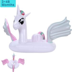 Zobire Baby Pool Float, Unicorn Toddlers Floaties, Infant Swimming Float for Kids