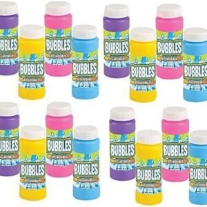 Neliblu Bulk Party Bubbles - 12 Pack 2 Oz Bubble Bottles with