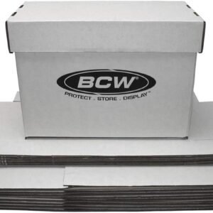 BCW Short Comic White Storage Box Holds 150-175 Comics 200 lb. Test