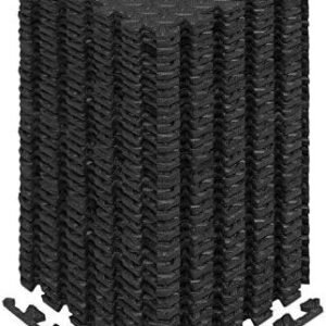 Yes4All EVA Interlocking Exercise Foam Floor Mats with Border - for Gyms,