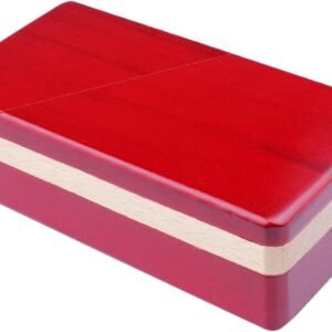 DC-BEAUTIFUL Impossible Box Puzzle Master Secret Opening Box Wooden Red Magic Box