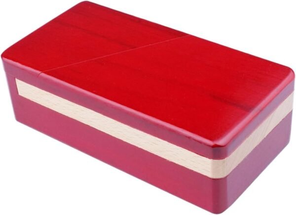 DC-BEAUTIFUL Impossible Box Puzzle Master Secret Opening Box Wooden Red Magic Box