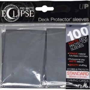 Ultra Pro Matte Eclipse Smoke Grey Standard Deck Protector Sleeves 100 Count