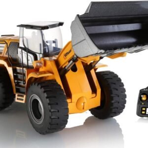 Top Race 10 Channel Full Functional Remote Control Front Loader Construction Tractor,