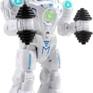 Vokodo Exercise Robot With Lights And Music Does Push-Ups Walks Dances Holds