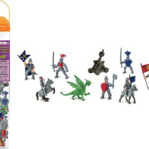 Safari Ltd 699904 Knights & Dragons Toob Hand Painted Toy Miniature Figurines
