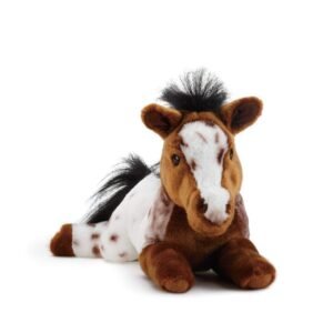 DEMDACO Laying Large Appaloosa Horse Spotted Childrens Plush Stuffed Animal