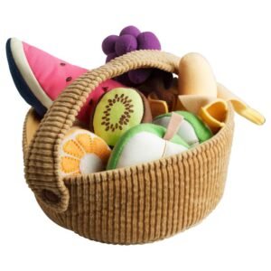 9-piece Fruit Basket Set Soft Kit Toy Fun Kids Pack