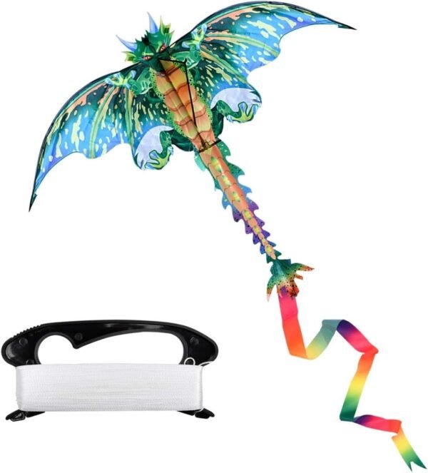 Milky House Dragon Kite,Beach Kites for Kids or Adult,Outdoor/Trip Fun Sports Dinosaur