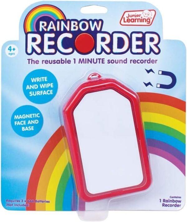 Junior Learning JL148 Rainbow Recorder Kids Toys, Multi Colored Kit