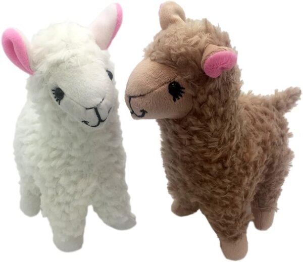 Maggift 2pcs 9inch Plush Stuffed Alpaca Doll Toys Kit Toy