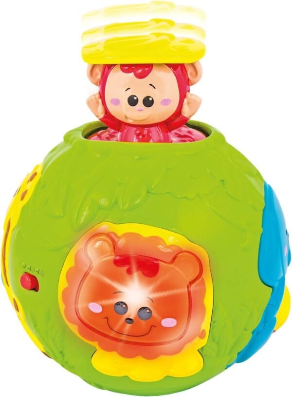 KiddoLab Jungle Animal Roll & Learn Fun Baby Activity Ball. Activity Center