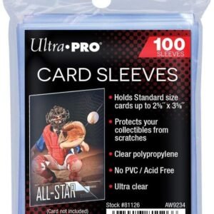 Ultra Pro Soft Card Sleeves 2-5/8 X 3-5/8, Ultra Clear 100Count