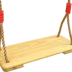 HAPPY PIE PLAY&ADVENTURE Children Wood Hanging Swings Seat with 82 Adjustable Pp
