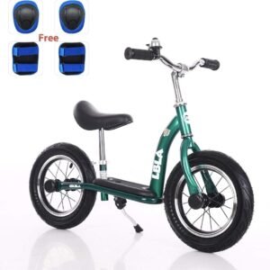 Kids Balance Bike, No Pedal Toddler Bike with Carbon Steel Frame Adjustable