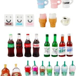 NWFashion Miniature Drinks Bottle 26pcs Mix Kit Toy Fun Kids