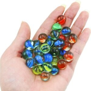 Fworld 20 Pieces Cats Eyes Glass Marble / Sling Shot Ammo