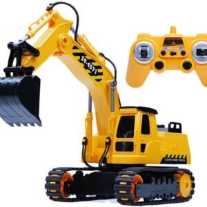 Eoncore 8CH Remote Control Excavator Toy 2.4Ghz RC Construction Tractor Toy with