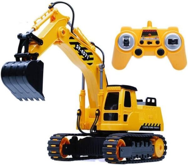 Eoncore 8CH Remote Control Excavator Toy 2.4Ghz RC Construction Tractor Toy with