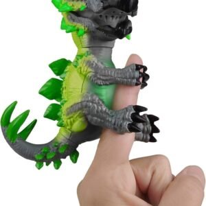 WowWee Untamed Radioactive Stegosaurus - Whiplash Green- Interactive Toy Kit