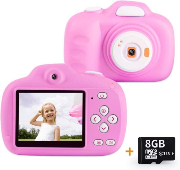 AIDISITE Kids Digital Camera Soft Anti-Drop Children Toy Camera HD 12.0MP 2.3